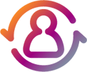 DACH - EXN - Icon - Professional - purple orange silver
