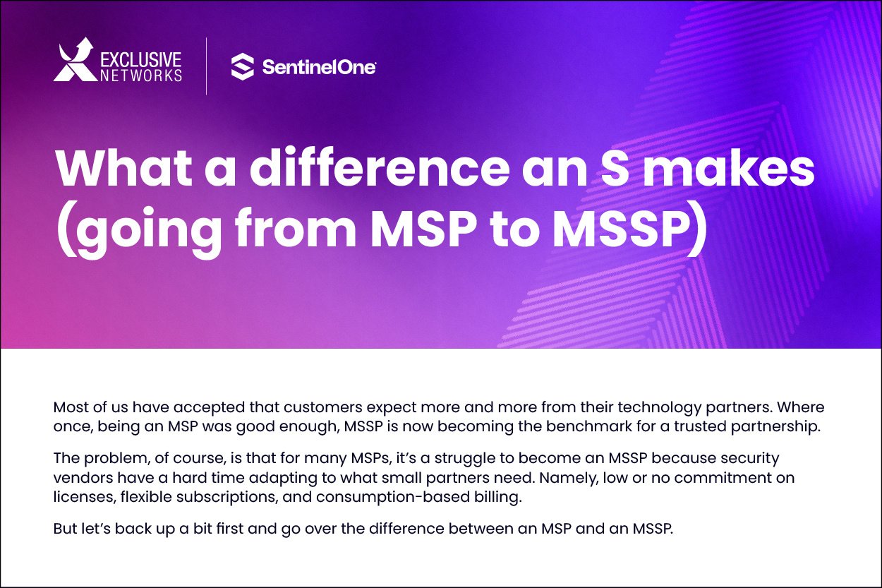 Exclusive Networks_Sentinel One MSSP_MSPvsMSSP
